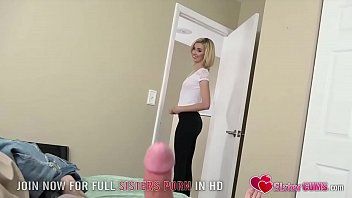 play caught rubbing his penis and helped by his horny sister with hardcore oral sex