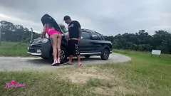 play Hot Housewife Fucks Mechanic with Huge Cock to Fix Her Car