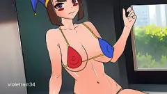 play Hentai Anime Pomni's Wild Ride: Big Cocks et Creampie Action dans le cirque numérique